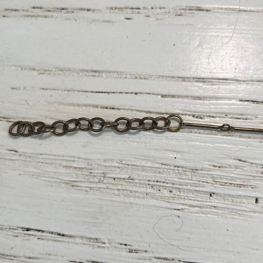 We Dream in Color Little Agea verdigris brass necklace